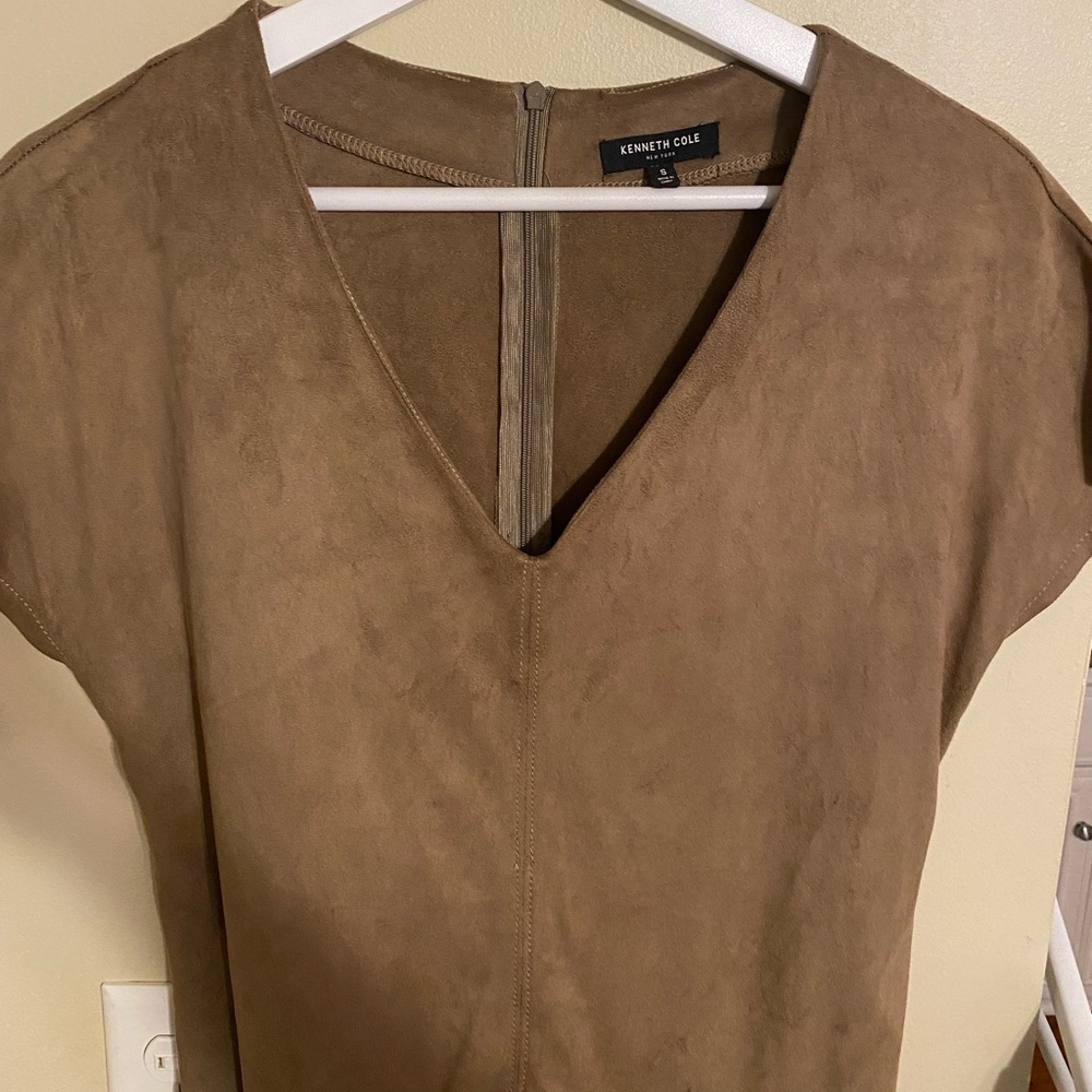 Kenneth Cole Suede Vintage Brown Soft Dress Rustic - Picture 3 of 9